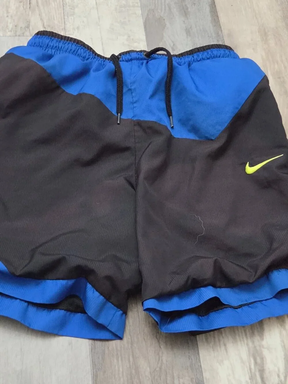 Nike Men's Size Small Swim Trunks Blue Black Shorts Swimwear